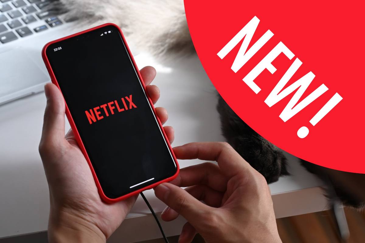 Cellulare collegato a Netflix